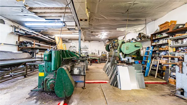 a view of storage and utility room