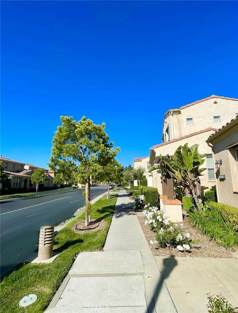 20323 Livorno Way Porter Ranch, CA 91326 - Photo 12 of 14 a view of a garden with a house in the background