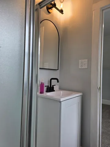 wooden floor and window in a room