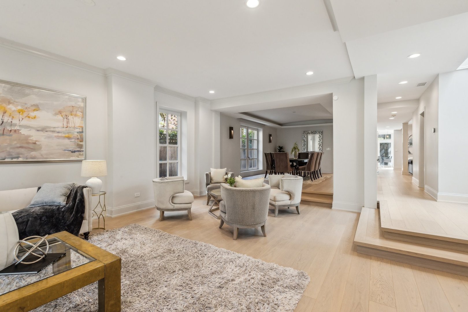 579 West Hawthorne Place Chicago, IL 60657 - Photo 10 of 65 a living room with furniture and a wooden floor