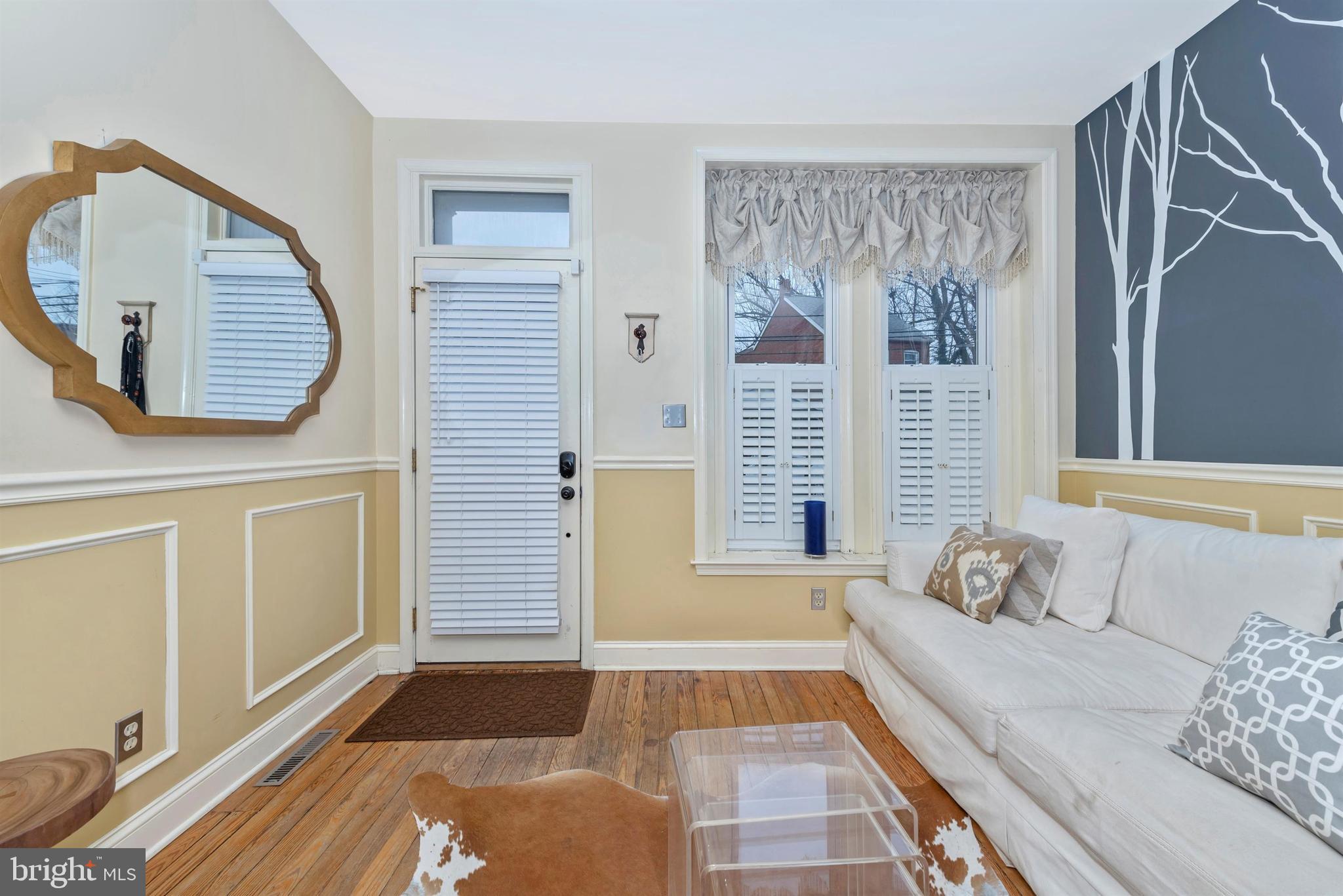 207 Center Street Frederick, MD 21701 - Photo 3 of 36 Living Room - Great designer choices throughout.