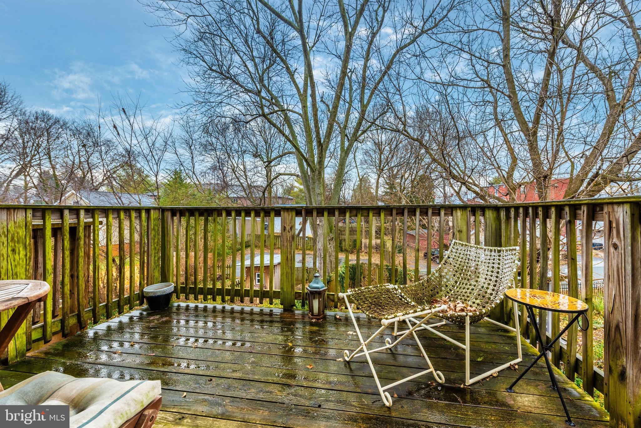 207 Center Street Frederick, MD 21701 - Photo 27 of 36 Second master private balcony. View of backyard.