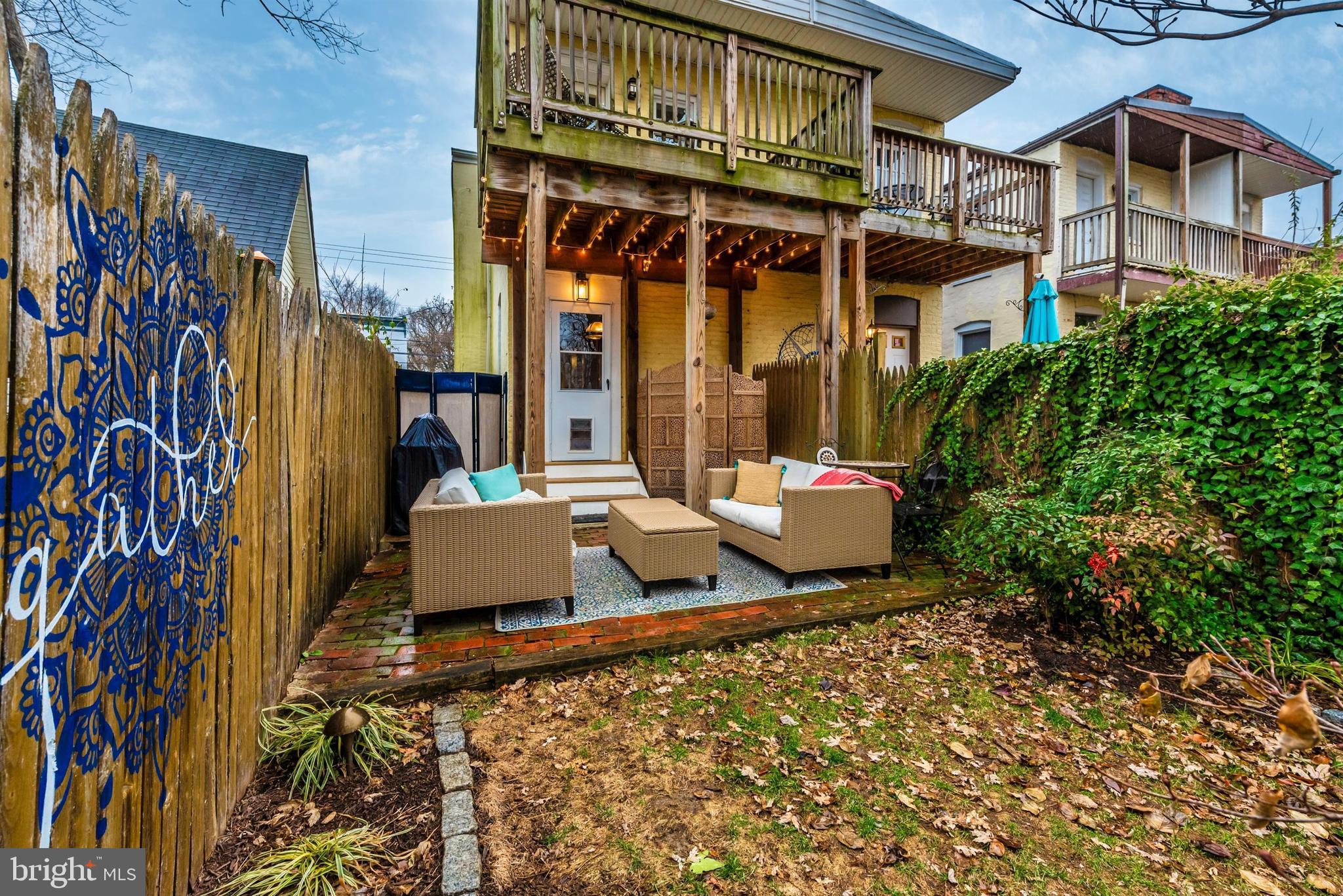 207 Center Street Frederick, MD 21701 - Photo 32 of 36 Rear patio - a great place to entertain.