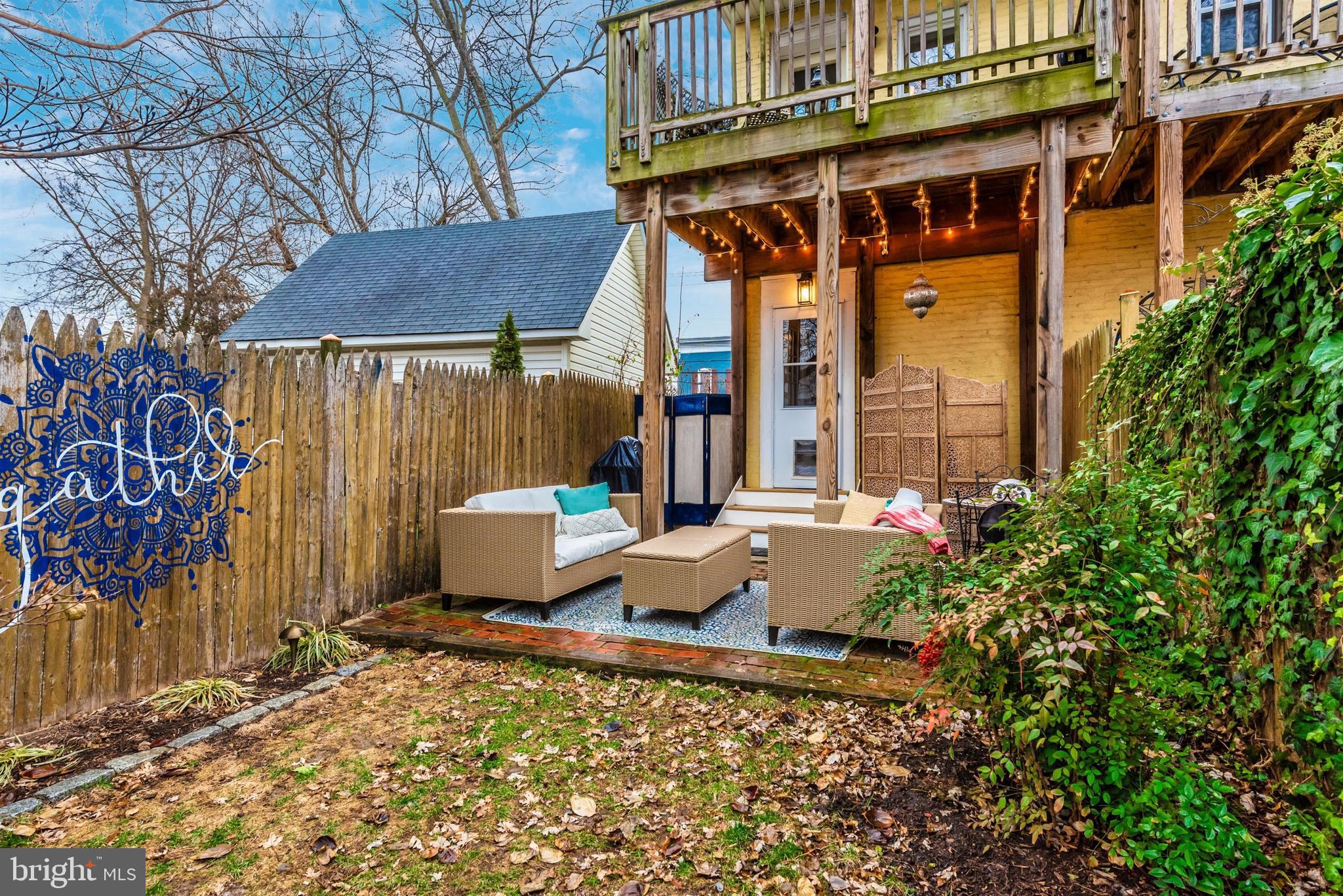 207 Center Street Frederick, MD 21701 - Photo 33 of 36 Rear patio - a great place to entertain.