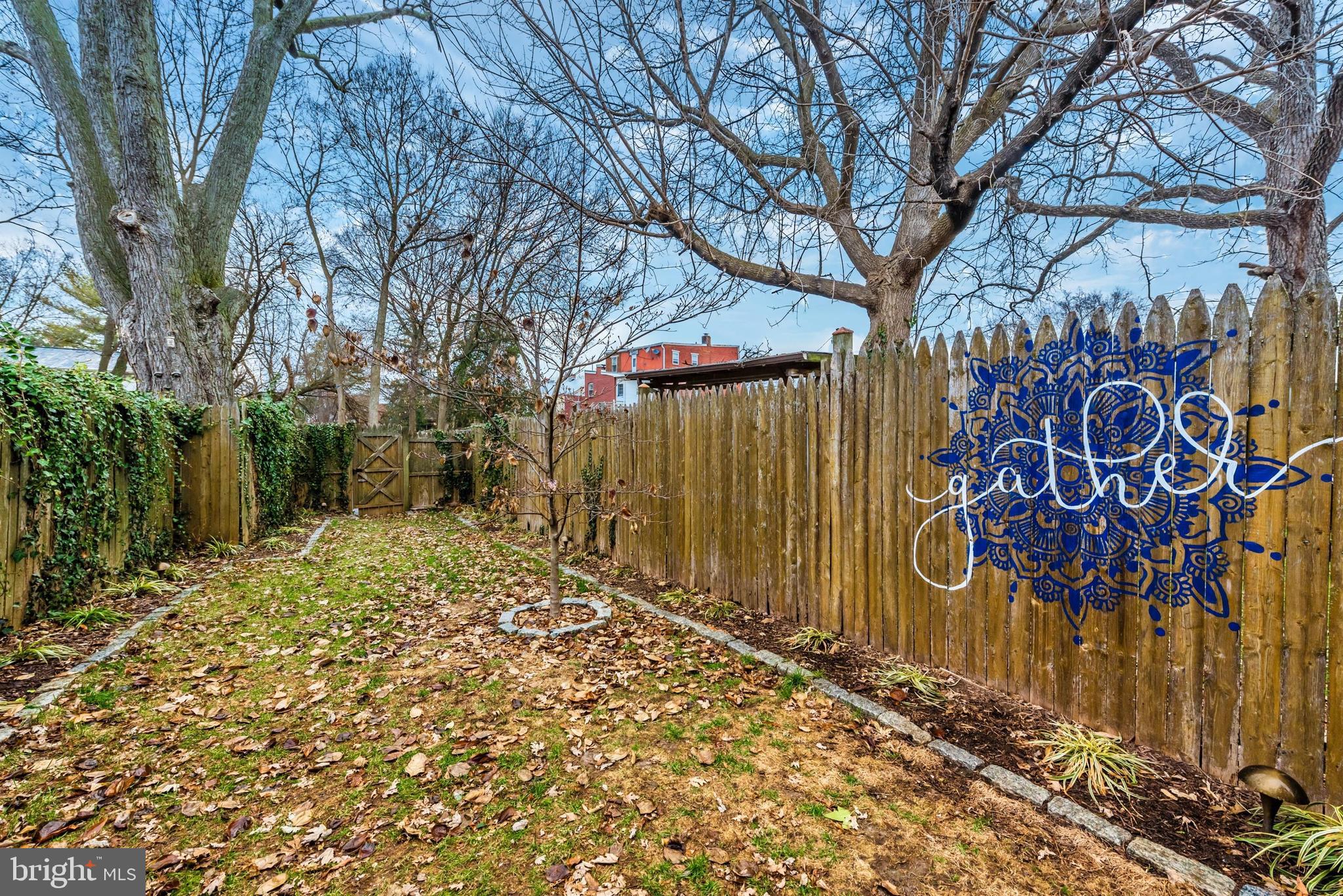 207 Center Street Frederick, MD 21701 - Photo 34 of 36 Fully fenced yard - leads to private parking lot.
