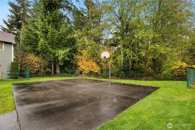 a view of a basketball court