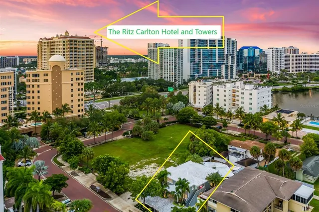 a view of a city and lake view