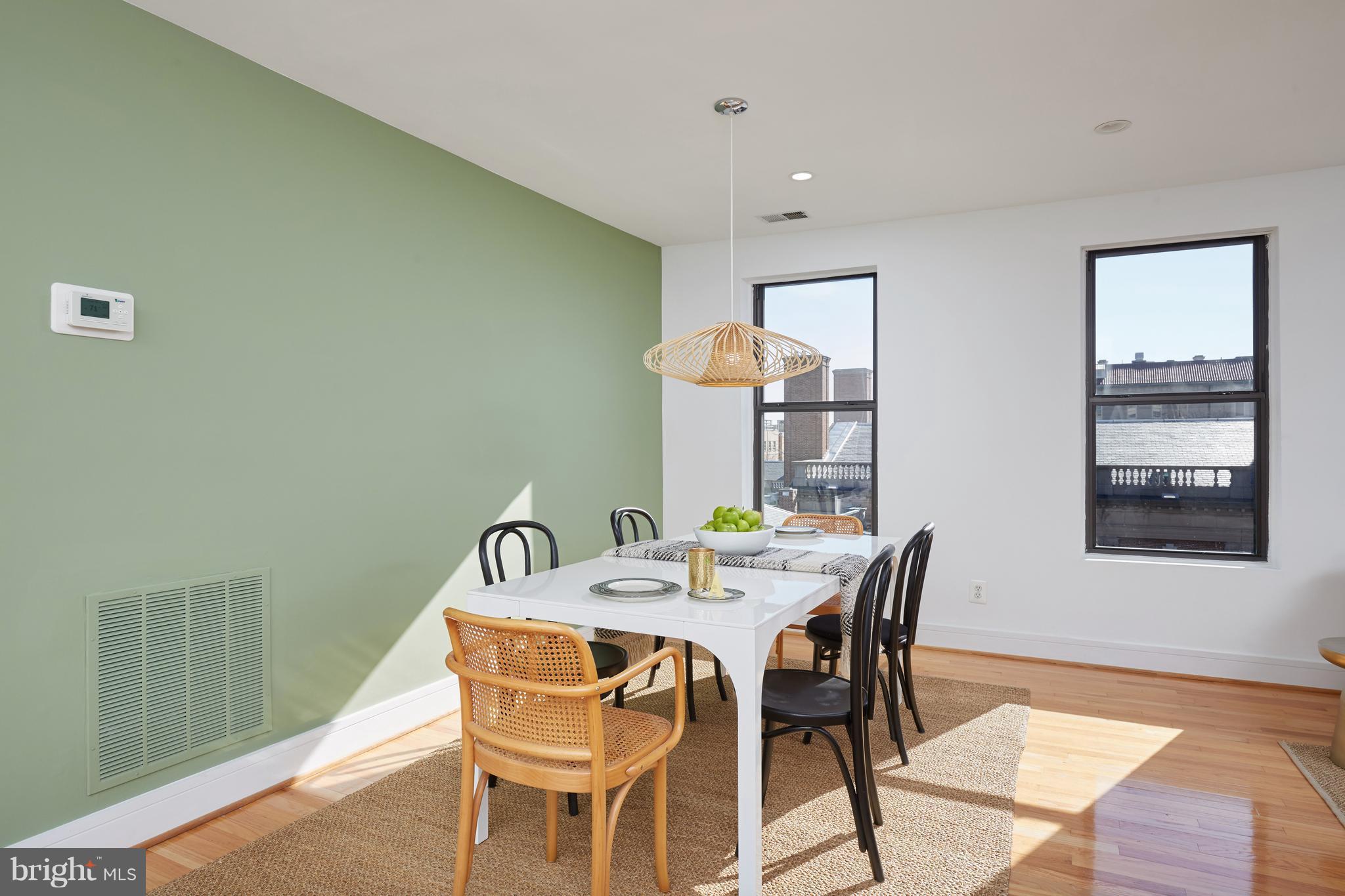 2901 16th Street Northwest, Unit 504 Washington, DC 20009 - Photo 12 of 30 Dining Room with South-Facing Views