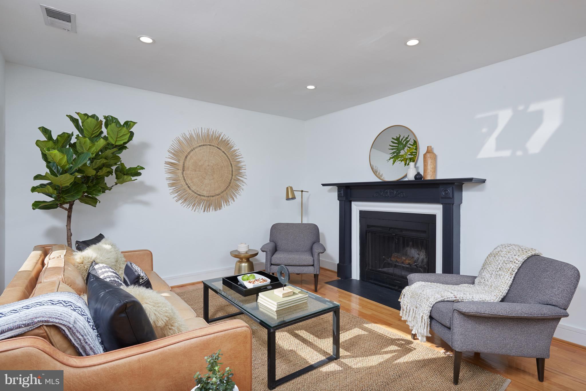 2901 16th Street Northwest, Unit 504 Washington, DC 20009 - Photo 14 of 30 Living Room with Wood-Burning Fireplace
