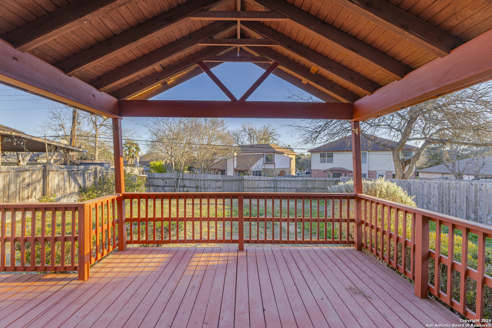1048 Sycamore Schertz, TX 78154 - Photo 28 of 31 a view of a balcony with wooden floor