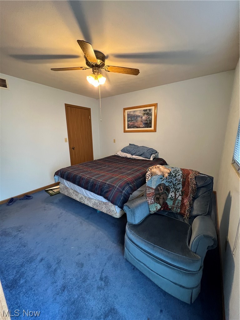 270 Rummer Road Marietta, OH 45750 - Photo 12 of 17 Carpeted bedroom with ceiling fan