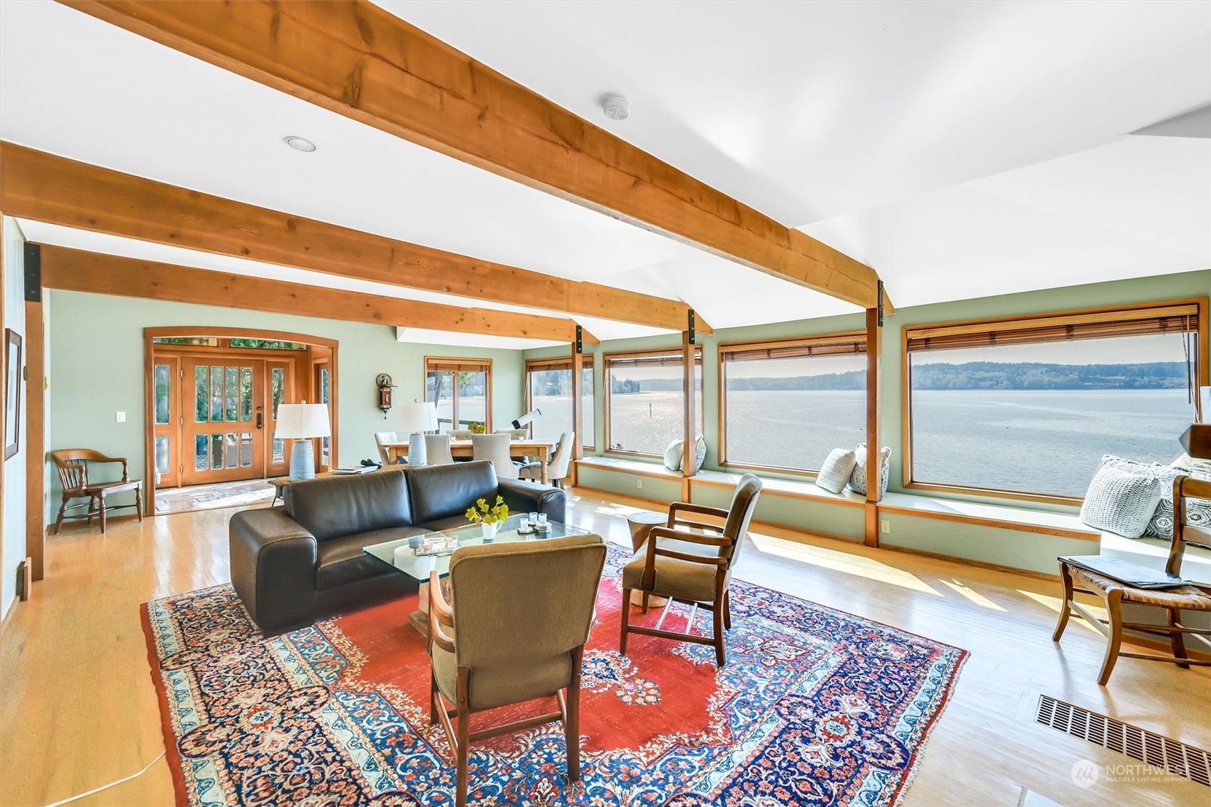 13307 Burma Road Southwest Vashon, WA 98070 - Photo 12 of 39 a living room with patio furniture and a table
