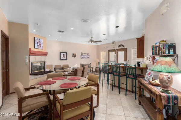 a view of a volley ball court