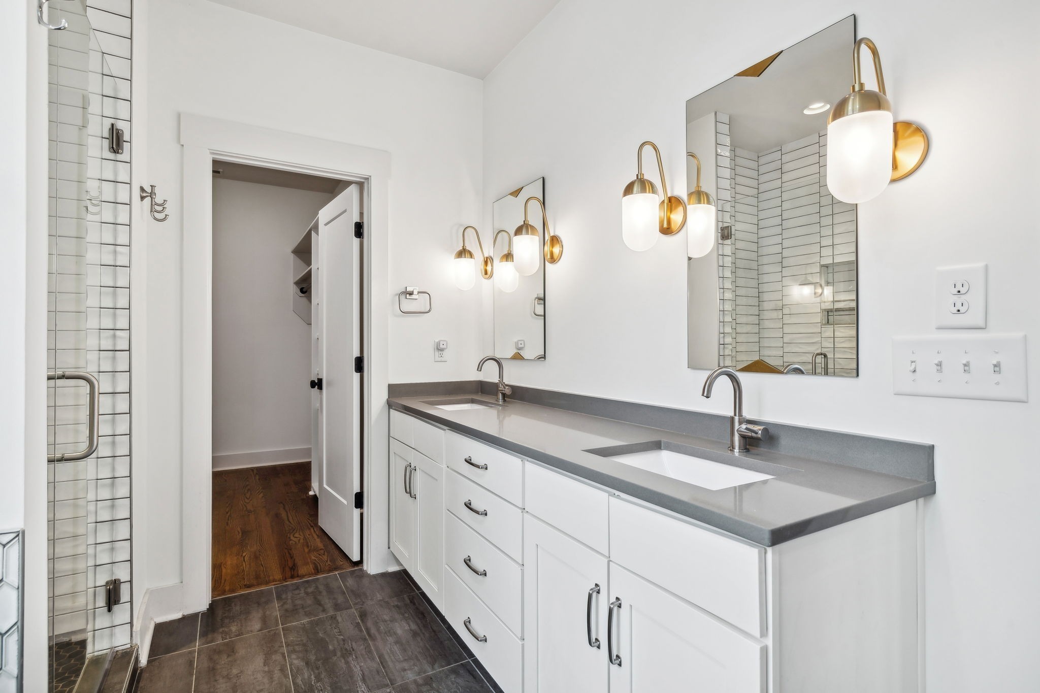 159 Acton Street Franklin, TN 37064 - Photo 45 of 70 a bathroom with a sink and a mirror