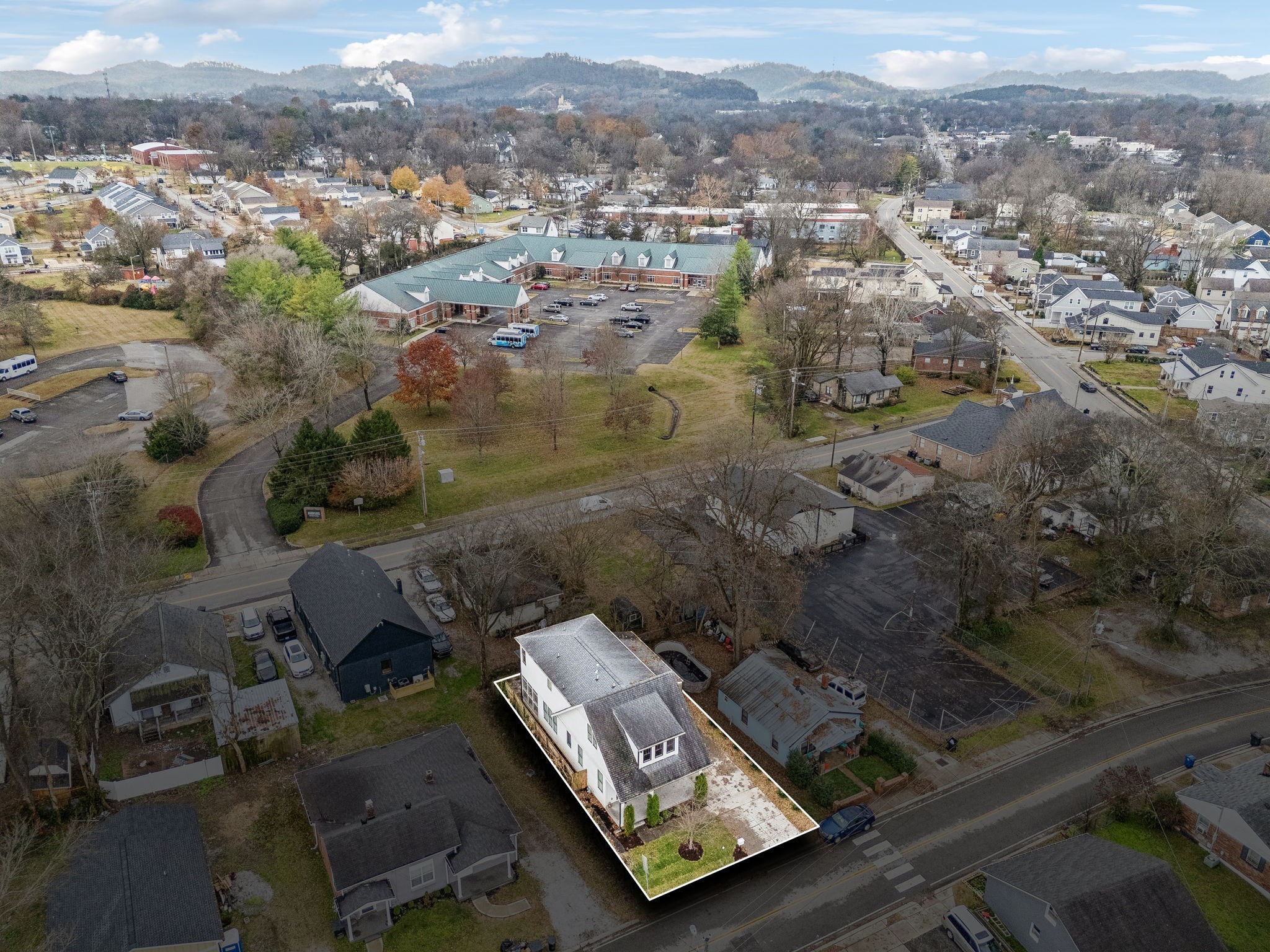 159 Acton Street Franklin, TN 37064 - Photo 56 of 70 an aerial view of residential house with parking space