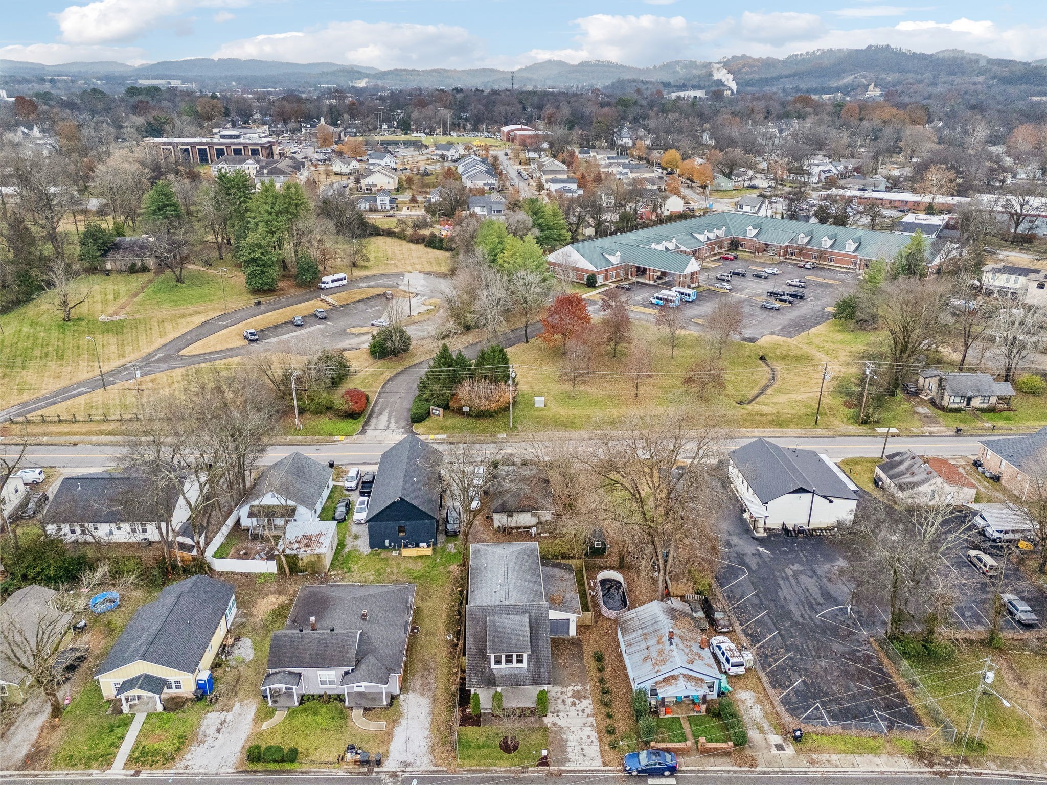 159 Acton Street Franklin, TN 37064 - Photo 63 of 70 an aerial view of residential building and parking space