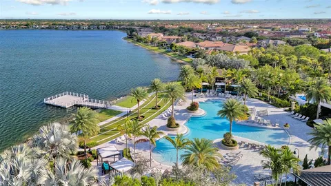 a view of a house with swimming pool