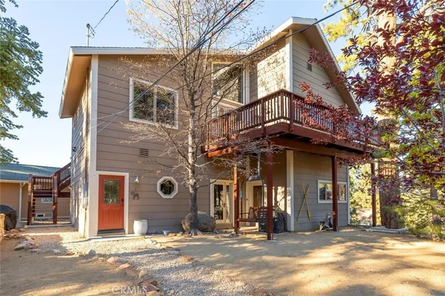 a view of a building with a street