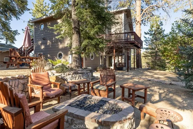 a view of a chairs and tables in the patio