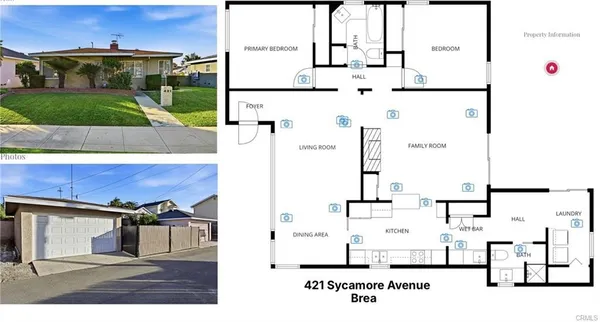 $899,000 | 421 Sycamore Avenue, Brea, CA 92821