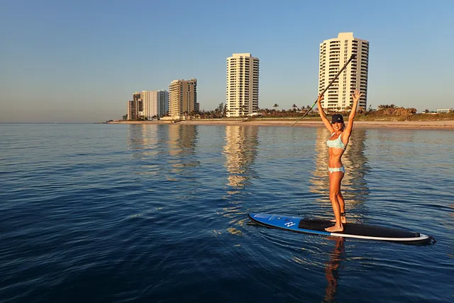 a view of city and lake