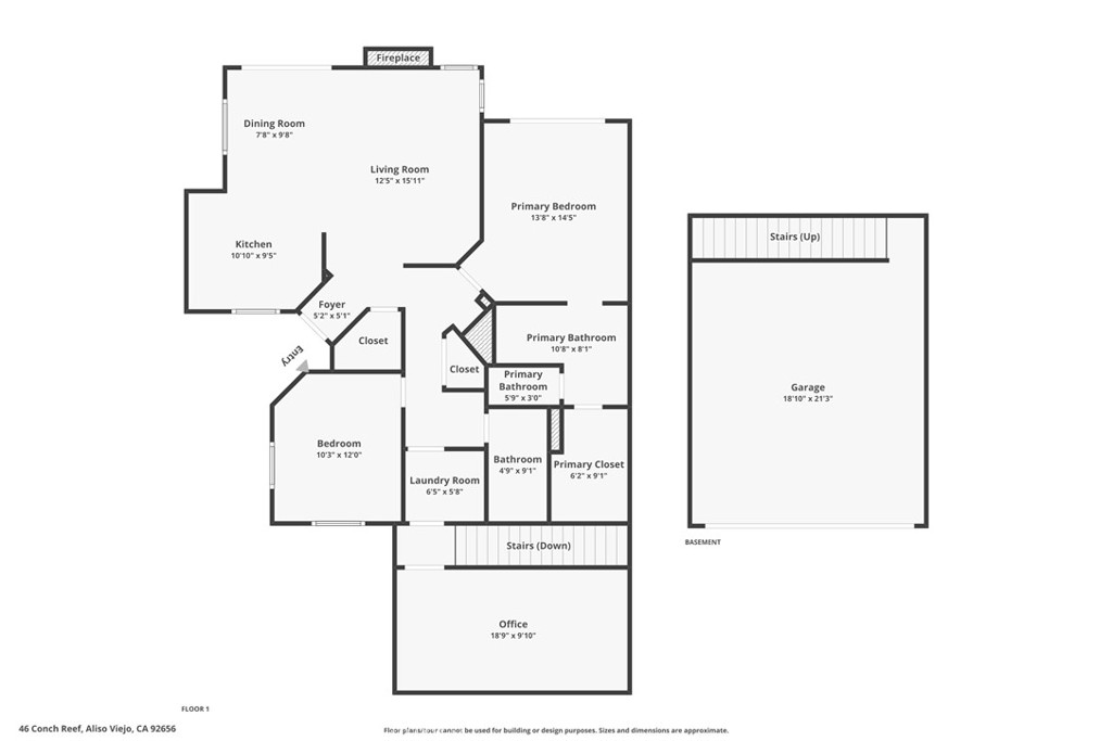 46 Conch Reef Aliso Viejo, CA 92656 - Photo 35 of 35 Floor plan with room addition!