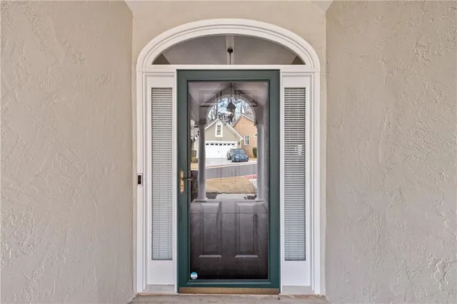 a view of a entryway door