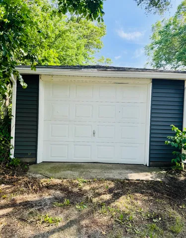 a backyard of a house