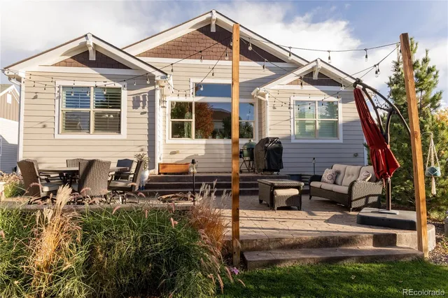 a view of a house with patio