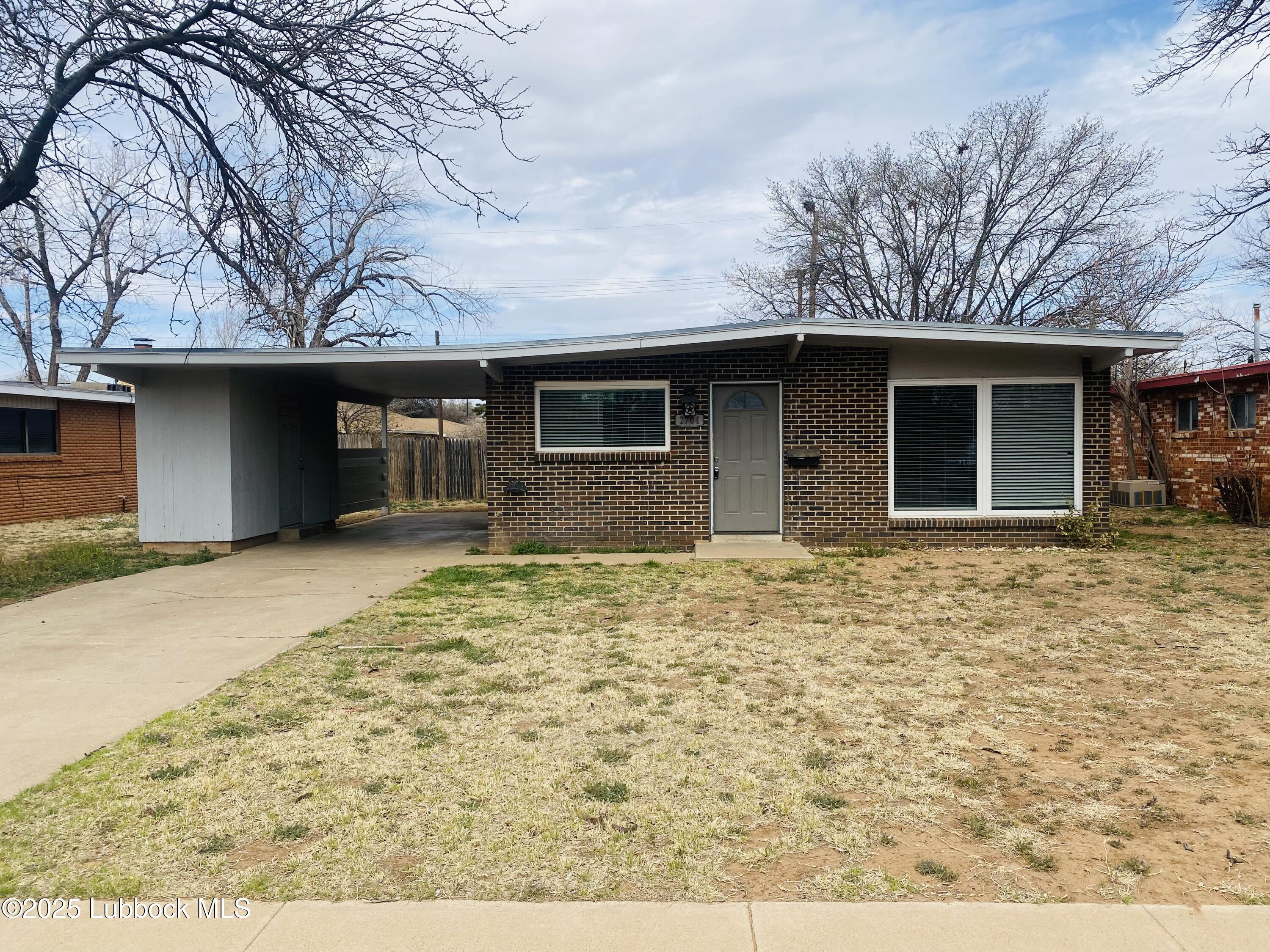 a backyard of a house