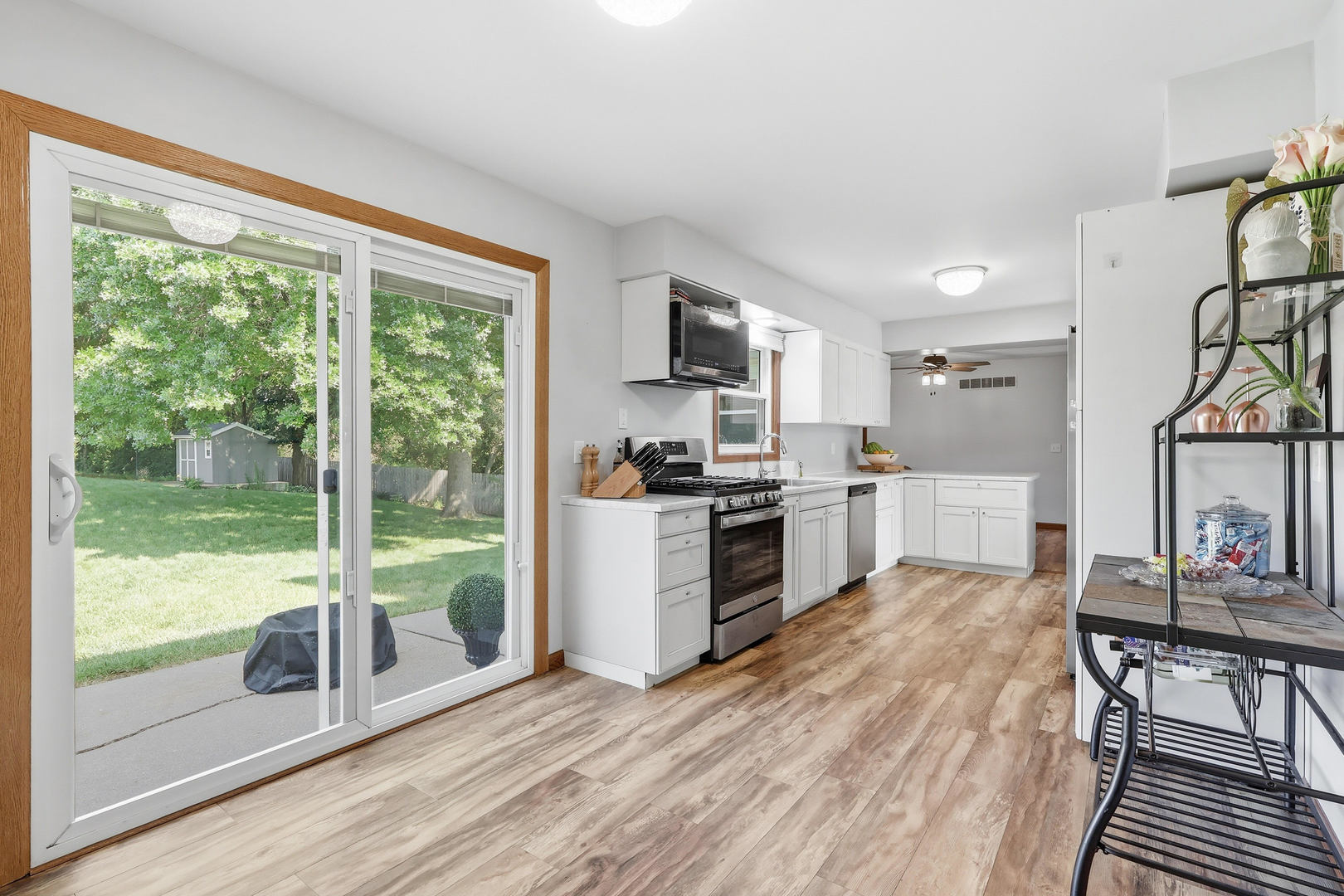 4314 Spring Street Davenport, IA 52807 - Photo 15 of 51 a kitchen with a large window a sink and counter space