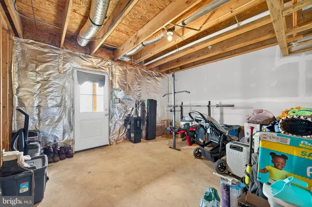 a view of storage and utility room