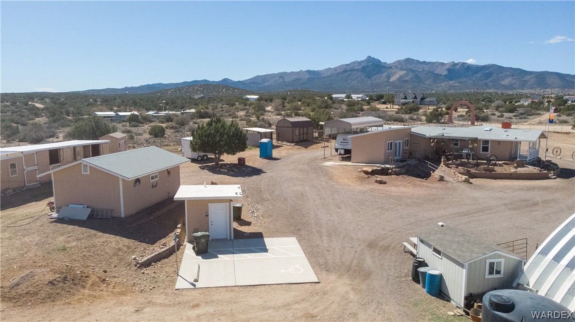 1108 South McCarrel Road Kingman, AZ 86401 - Photo 8 of 65 a view of a terrace with a truck parked