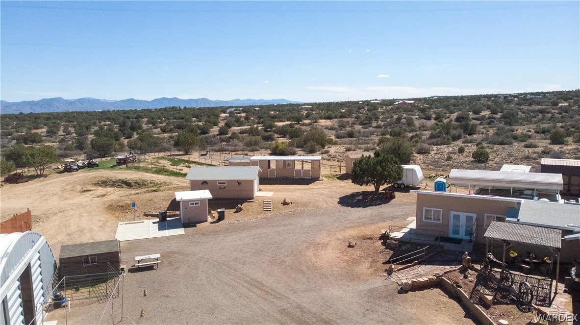 1108 South McCarrel Road Kingman, AZ 86401 - Photo 9 of 65 Overview of rural landscape with a desert landscape and a mountainous background