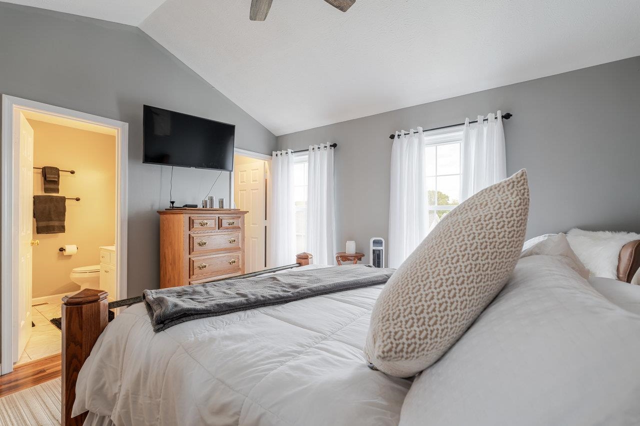 3035 Taylor Spring Lane Harrisonburg, VA 22801 - Photo 24 of 55 a bedroom with a bed and flat screen tv