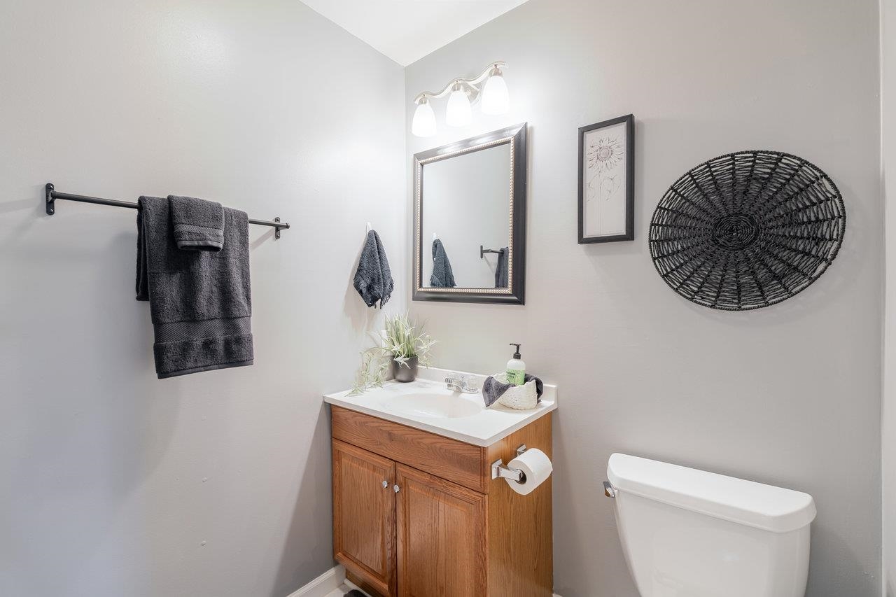 3035 Taylor Spring Lane Harrisonburg, VA 22801 - Photo 43 of 55 a bathroom with a toilet sink and mirror