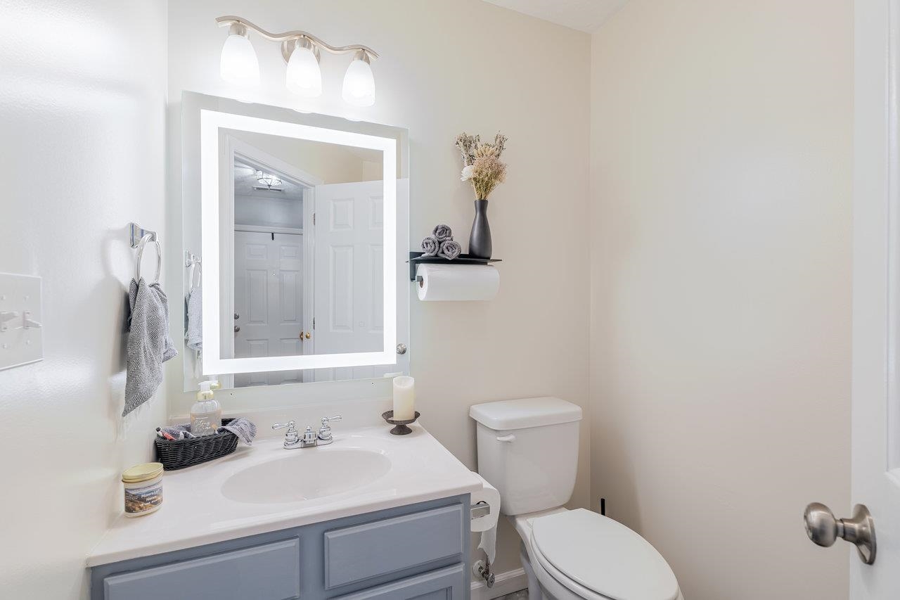3035 Taylor Spring Lane Harrisonburg, VA 22801 - Photo 9 of 55 a bathroom with a sink a toilet and mirror