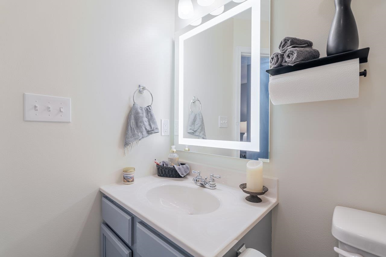 3035 Taylor Spring Lane Harrisonburg, VA 22801 - Photo 10 of 55 a bathroom with a sink a toilet and mirror
