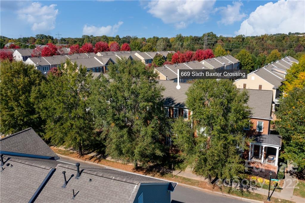 669 6th Baxter Crossing Fort Mill, SC 29708 - Photo 32 of 39 an aerial view of house with yard