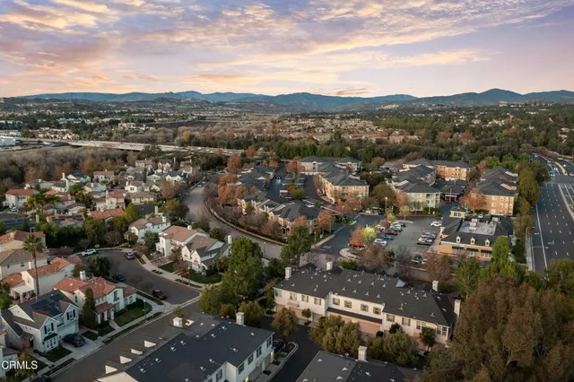 an aerial view of a city