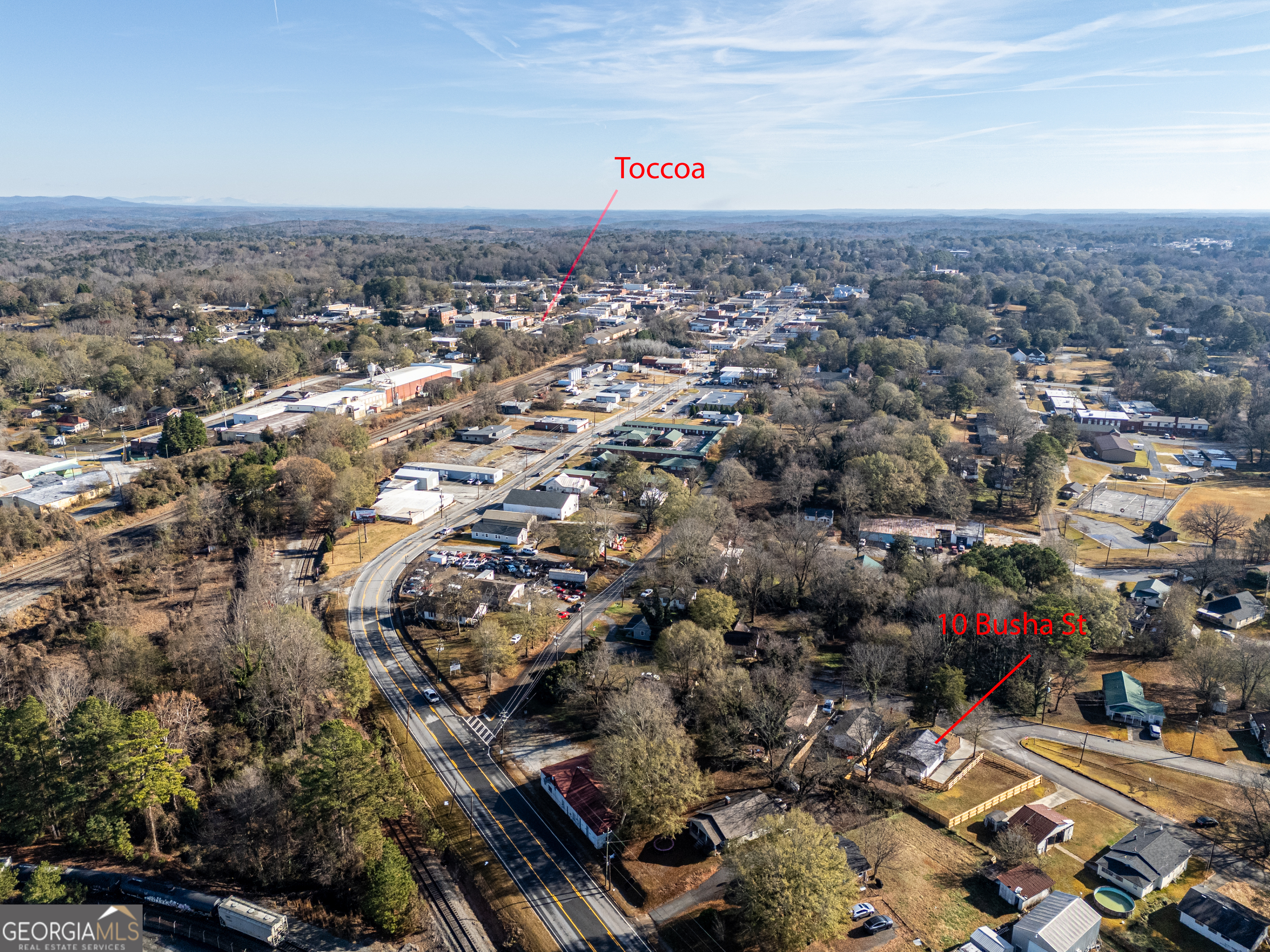 10 Busha Street Toccoa, GA 30577 - Photo 26 of 33 an aerial view of a city