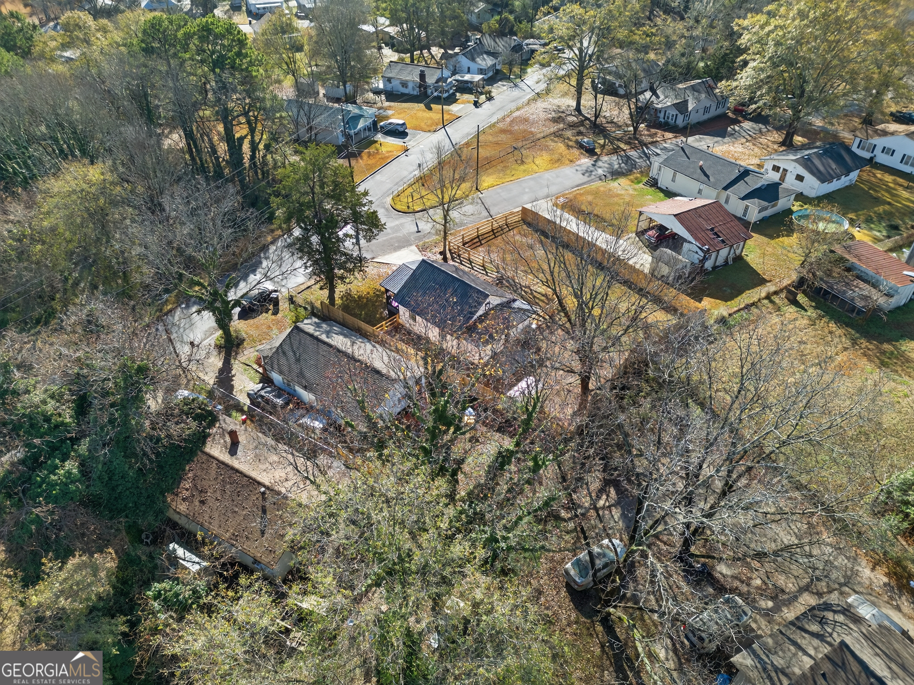 10 Busha Street Toccoa, GA 30577 - Photo 30 of 33 an aerial view of residential house with outdoor space and swimming pool