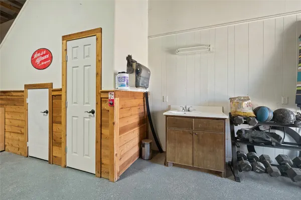 a view of a big yard with a house