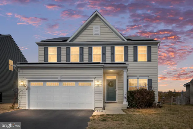 a front view of a house