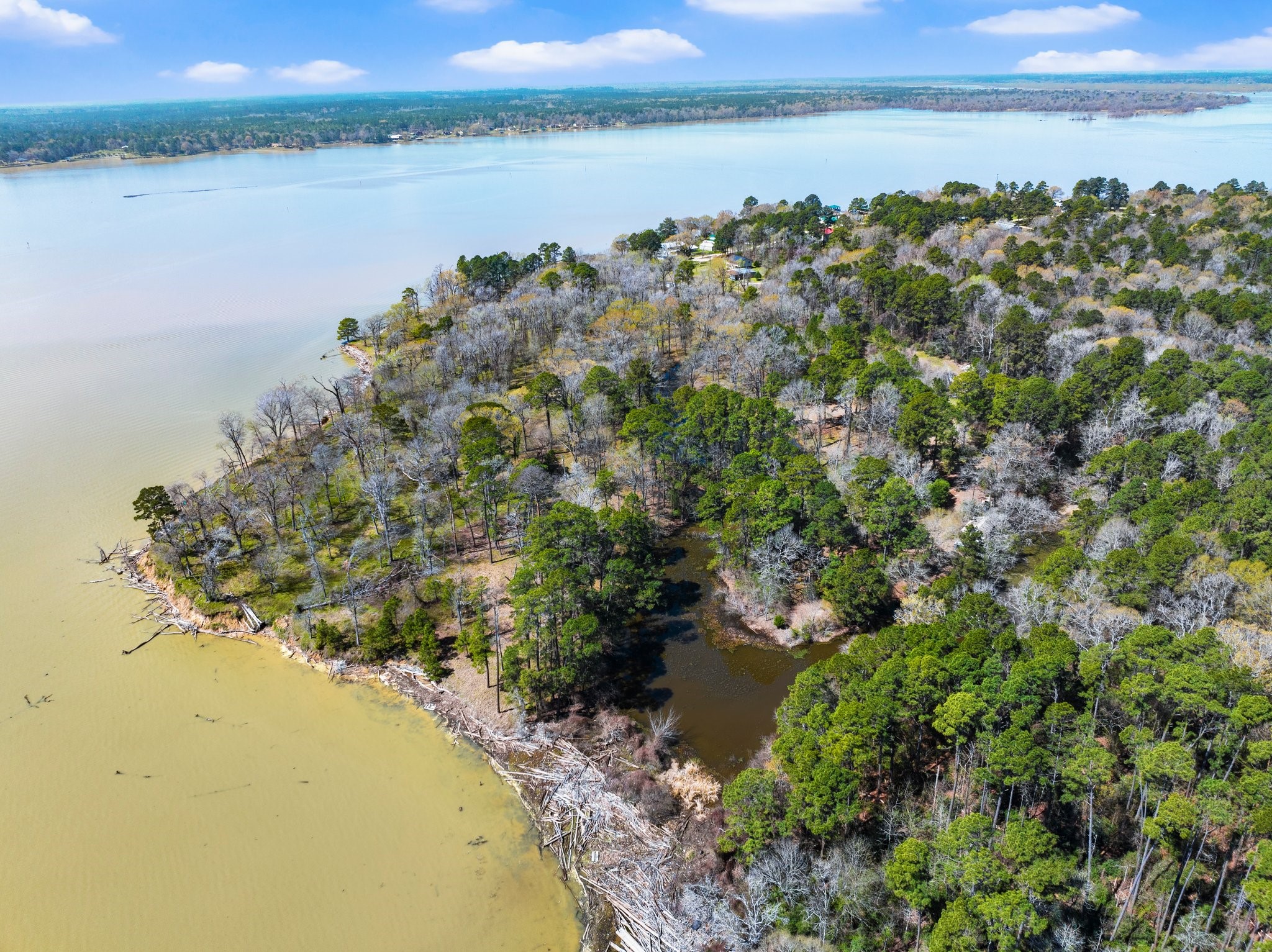 2405 Barrett's Landing Road Trinity, TX 75862 - Photo 13 of 48 a view of a lake with a mountain in the back