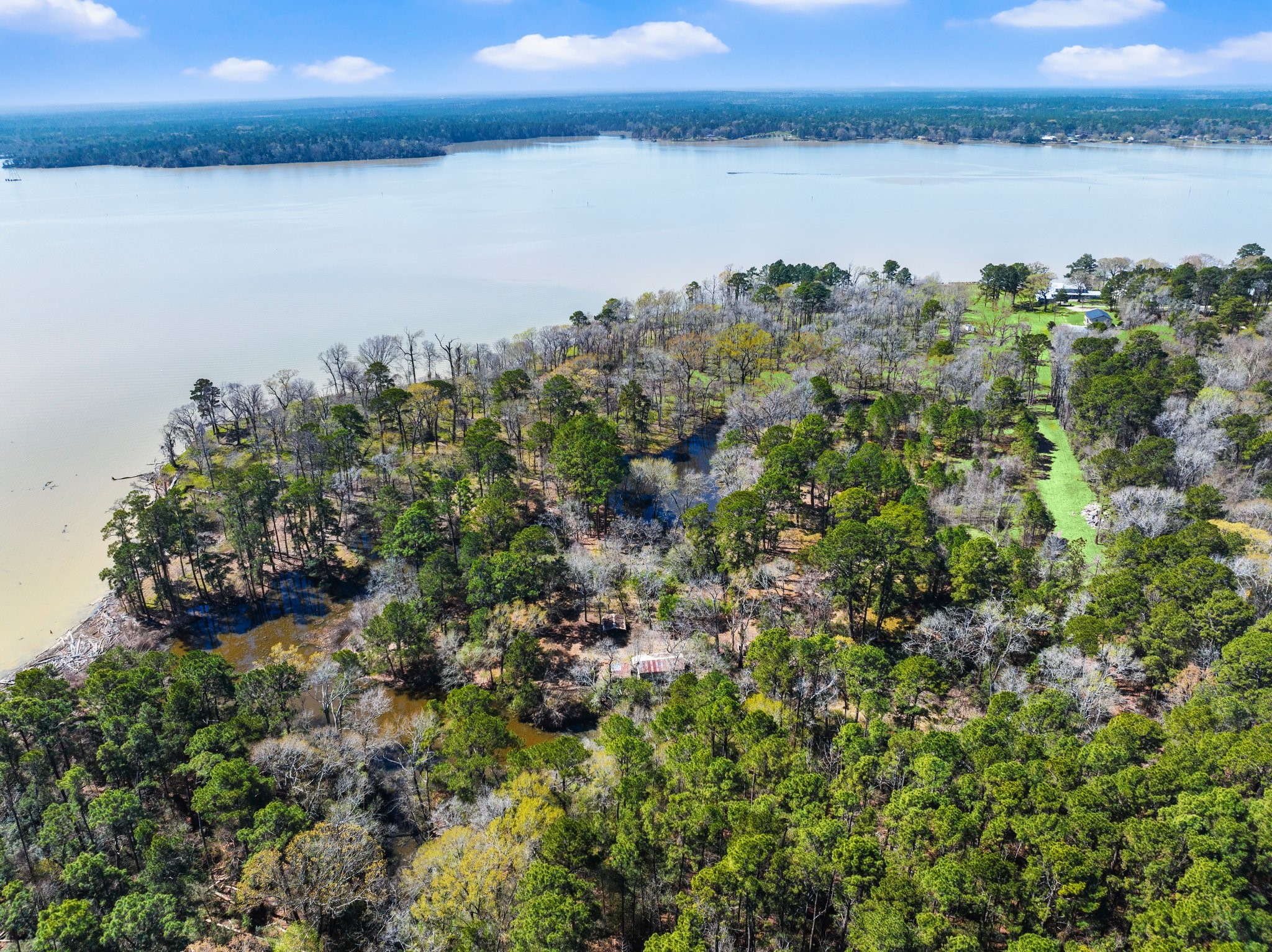 2405 Barrett's Landing Road Trinity, TX 75862 - Photo 14 of 48 a view of a lake from a yard