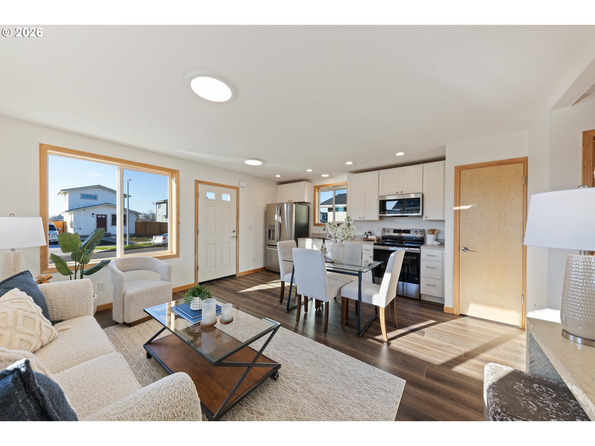 749 ST Charles Street Eugene, OR 97402 - Photo 36 of 37 a living room with furniture and kitchen view