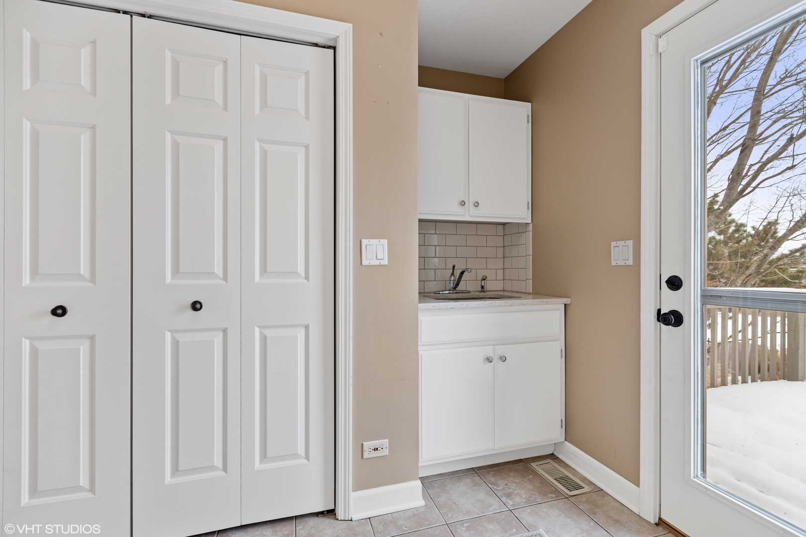 1909 Cornell Drive New Lenox, IL 60451 - Photo 12 of 26 a bathroom with a granite countertop sink and a mirror