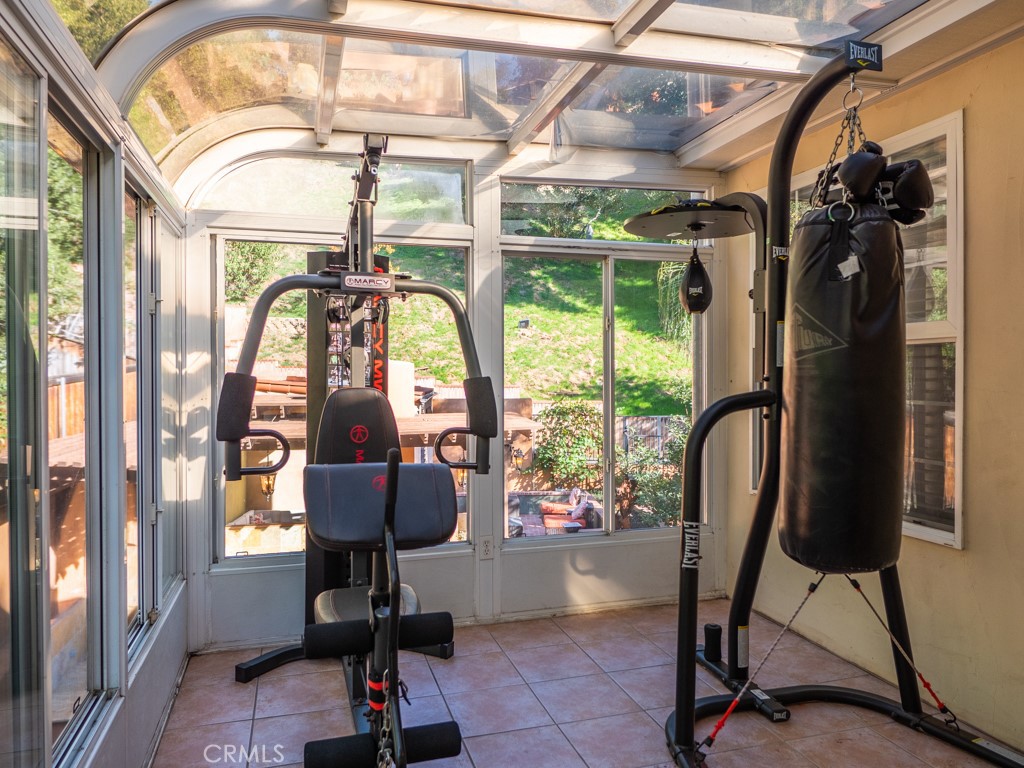 1934 Pasadena Glen Road Pasadena, CA 91107 - Photo 23 of 38 a view of swimming pool with furniture and a window