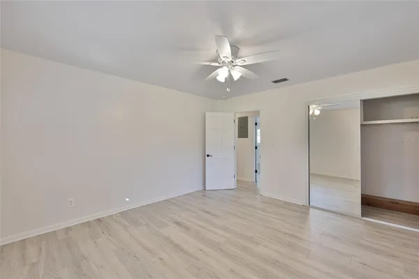 a view of a backyard with a garden